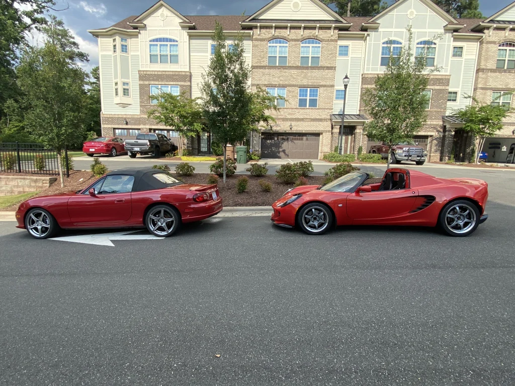 Mazdaspeed Miata and Lotus Elise